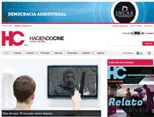 Tablet Screenshot of haciendocine.com.ar